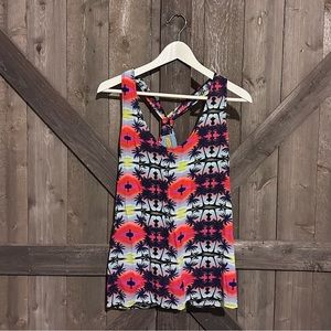 Tropical Print Tank EUC